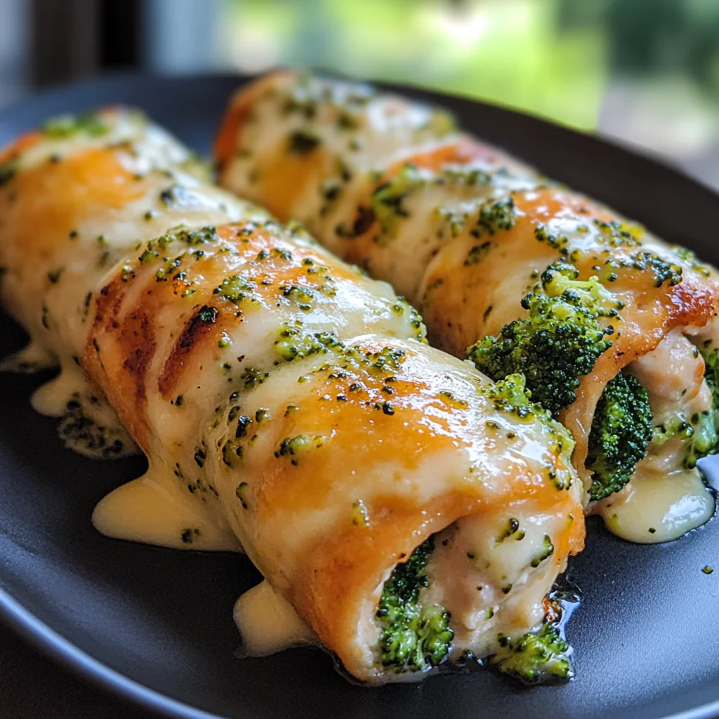 Broccoli Cheddar Chicken Roll-Ups