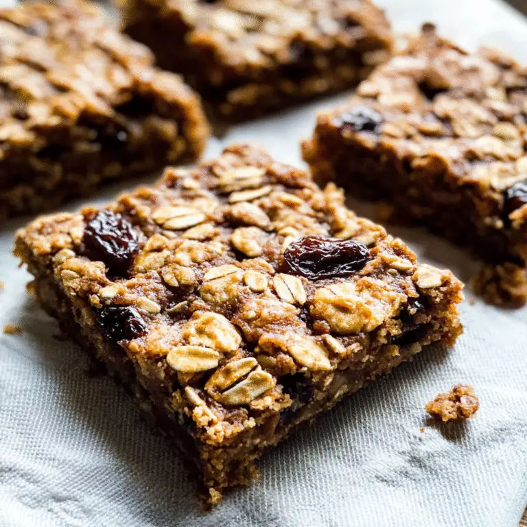 Oatmeal Raisin Cookie Bars Recipe