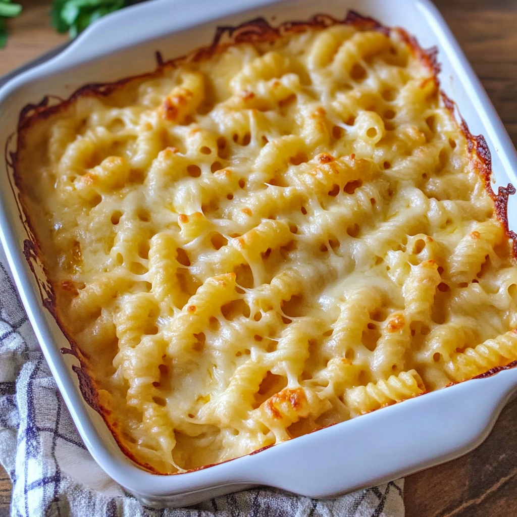 Creamy Three-Cheese Pasta Bake Recipe