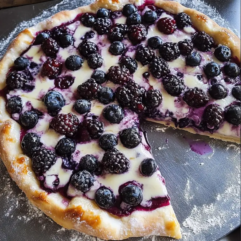 Blueberry Dessert Pizza Recipe