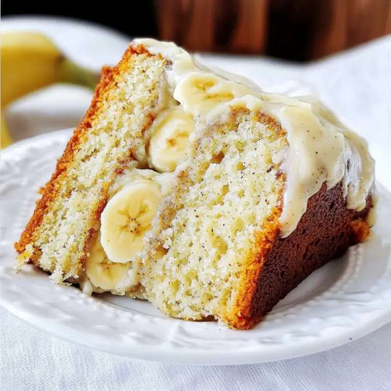 Banana Cake with Fresh Banana Curd Recipe