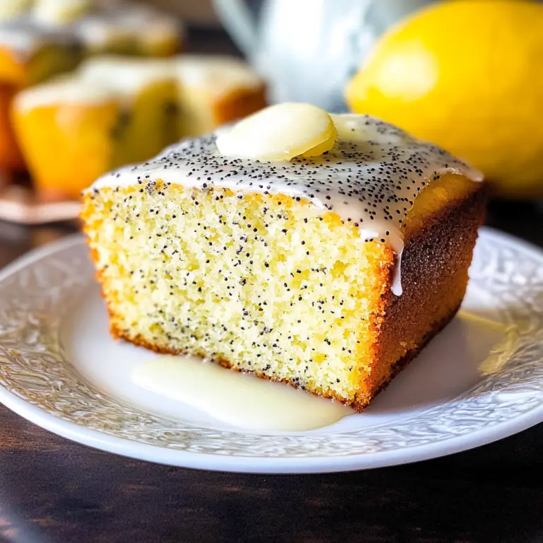 Lemon Poppy Seed Cake Recipe