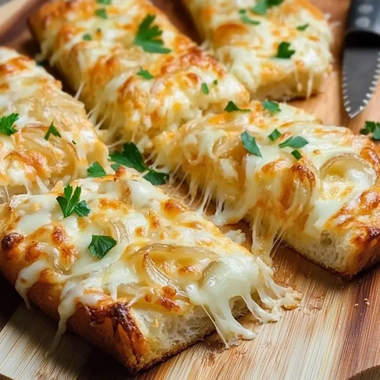 Cheesy Onion Bread Recipe