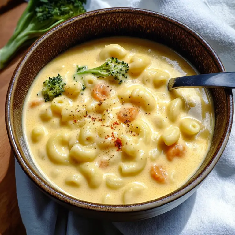 Creamy Mac and Cheese Soup