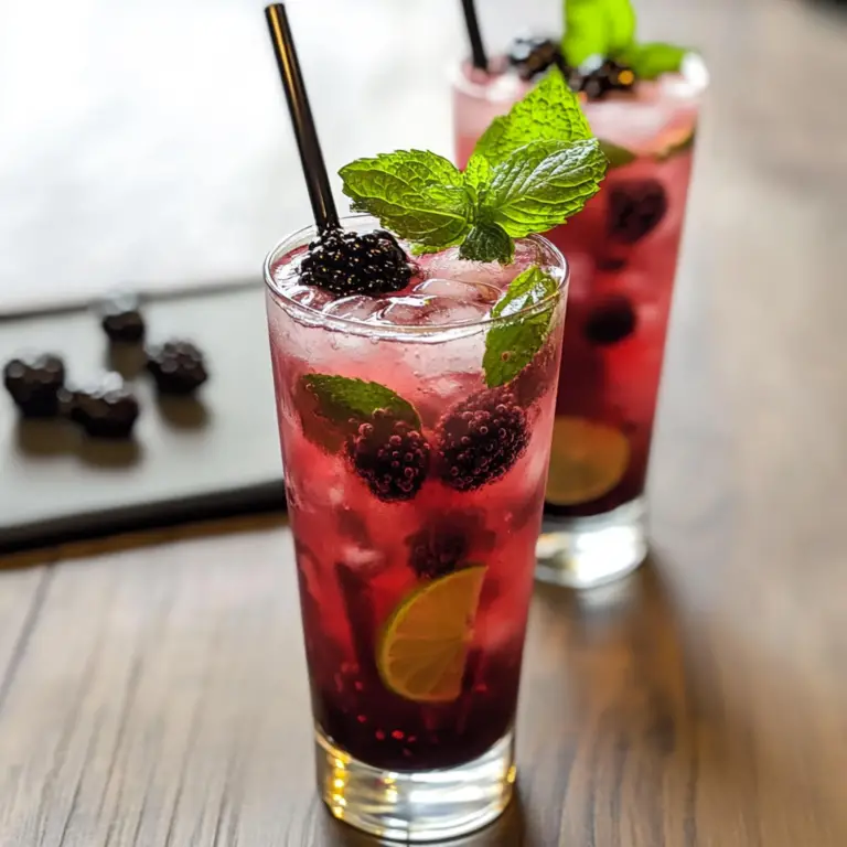 Blackberry Mojito Mocktails Recipe