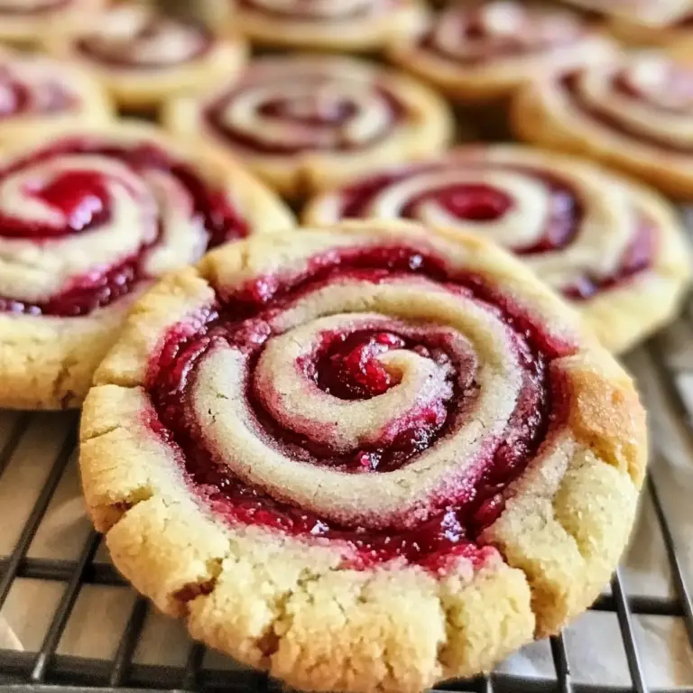 Raspberry Swirl Cookies