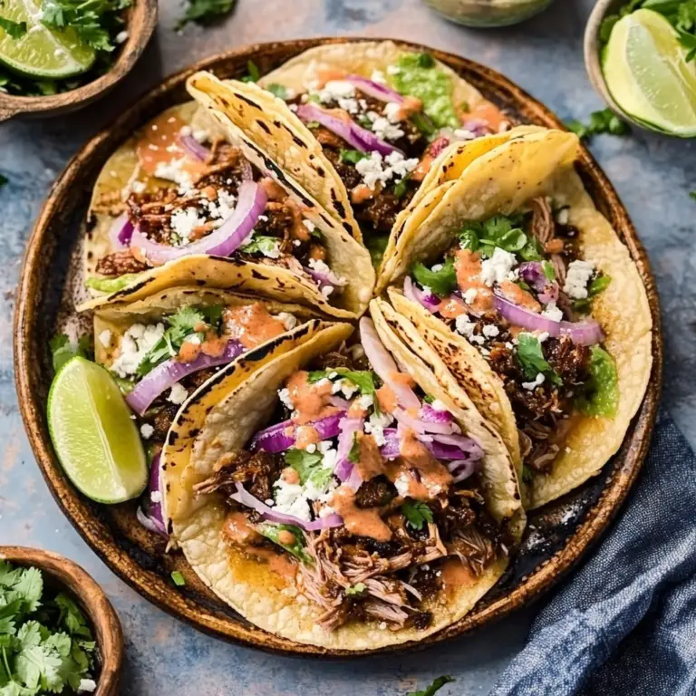 Honey Chipotle Shredded Beef Tacos Recipe