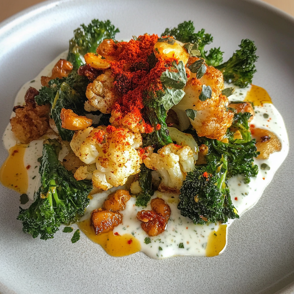 Gratin de Choux-Fleur aux Kale et Pois-Chiche