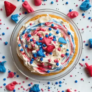 Red, White and Blue Funfetti Dip Recipe