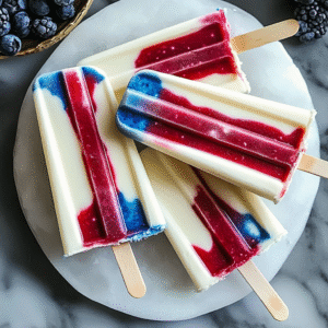 Red White and Blue Popsicles Recipe