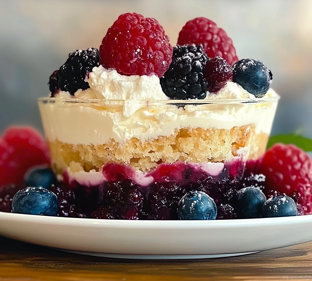 Mixed Berry Mini Trifles for Sweet