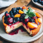 Berry Peach Cheesecake Recipe