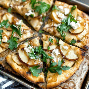 Pear and Gorgonzola Flatbread Bliss