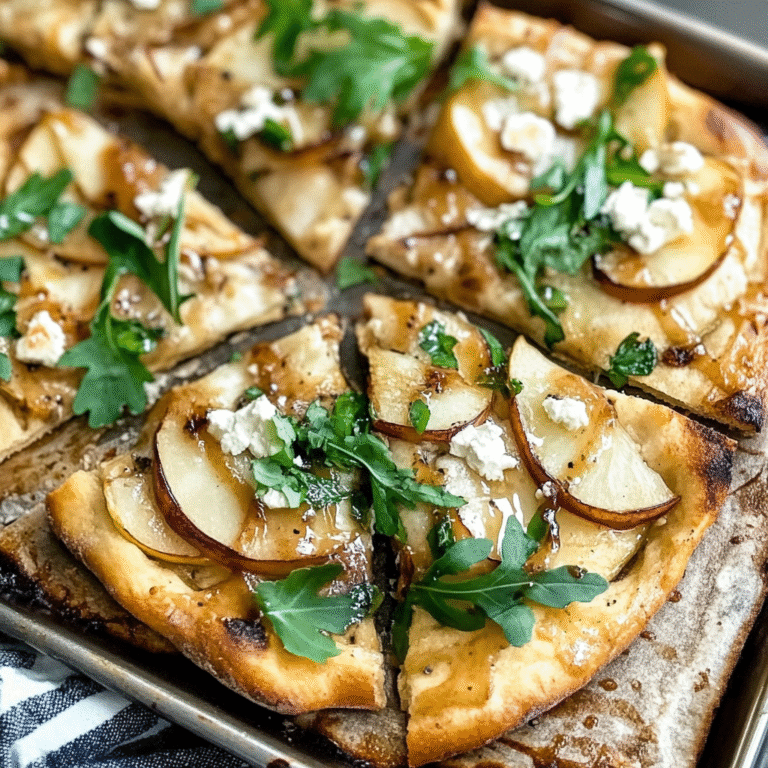 Pear and Gorgonzola Flatbread Bliss