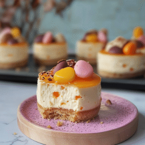 Mini Easter Orange Cheesecakes Recipe