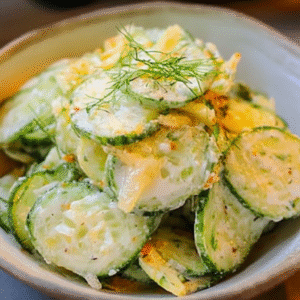 Pickle Juice Cucumber Salad Recipe