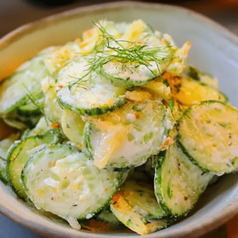 Pickle Juice Cucumber Salad Recipe