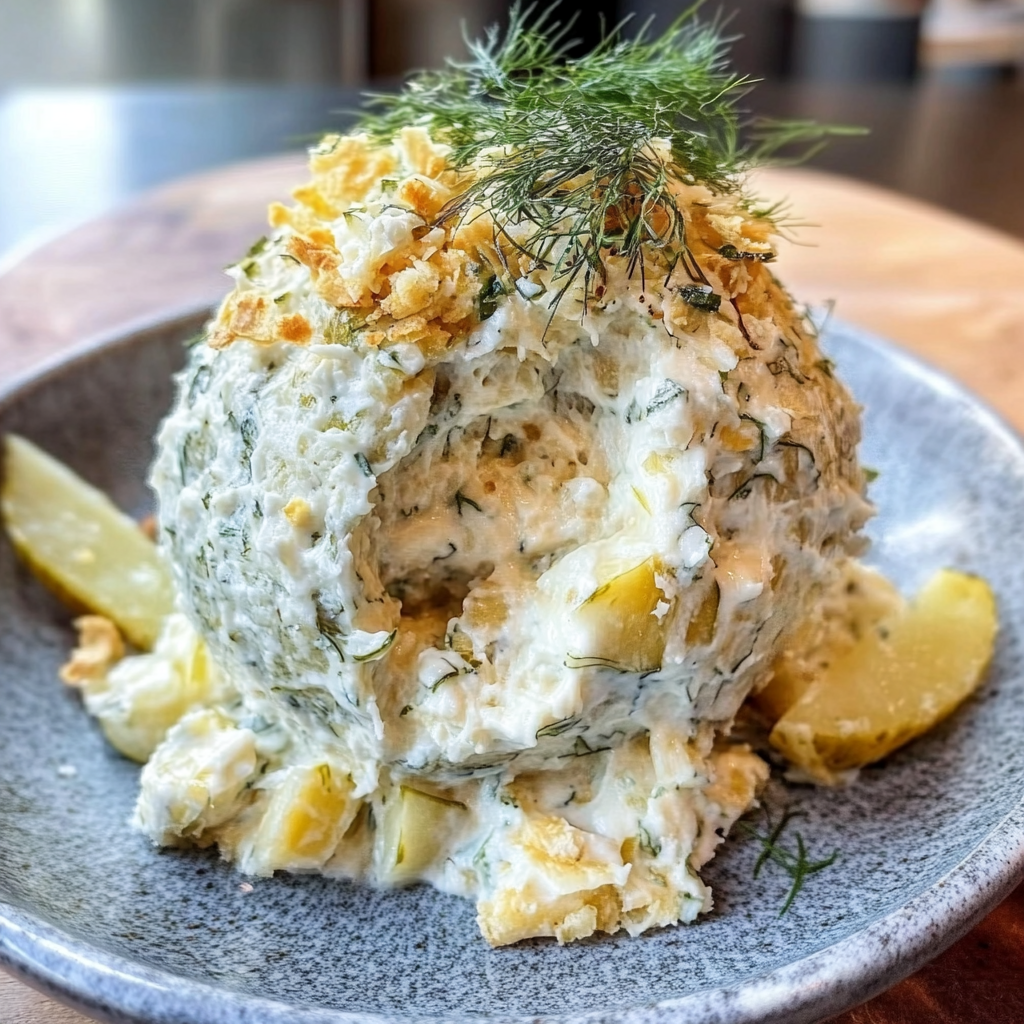 Creamy Dill Pickle Cheese Ball Recipe