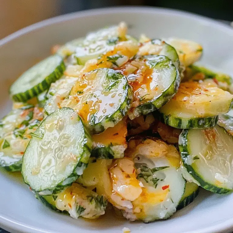 Pickle Juice Cucumber Salad Recipe