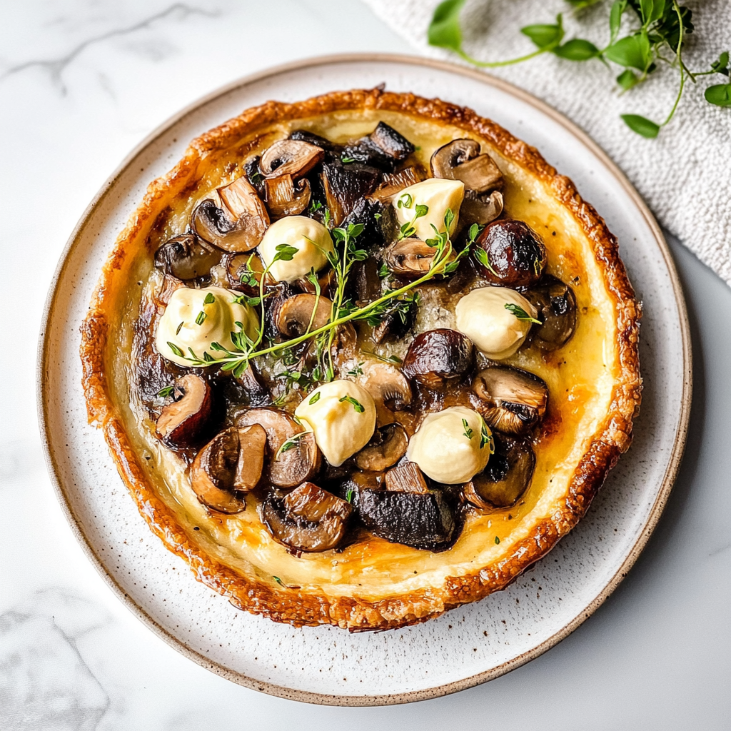 Thin Mushroom Tart Recipe