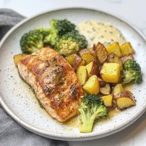 Salmon Broccoli Potatoes Recipe