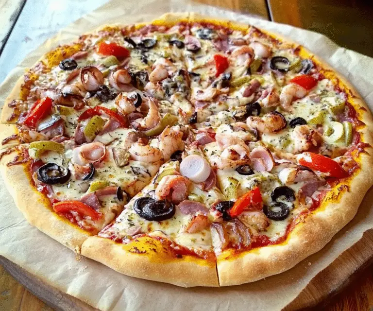 Weeknight Seafood Pizza