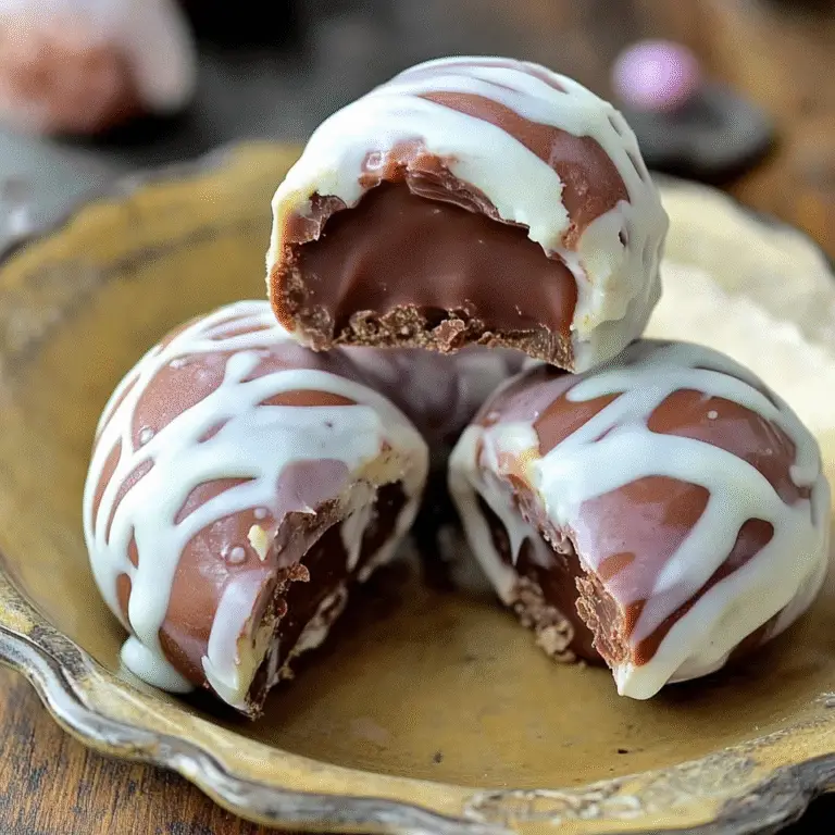 Fudge Filled Easter Eggs