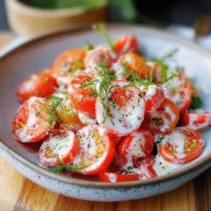 Tomato Garlic Salad