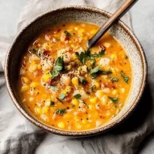 Cozy Vegan Corn Chowder Soup