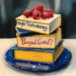 Book Stack Cake