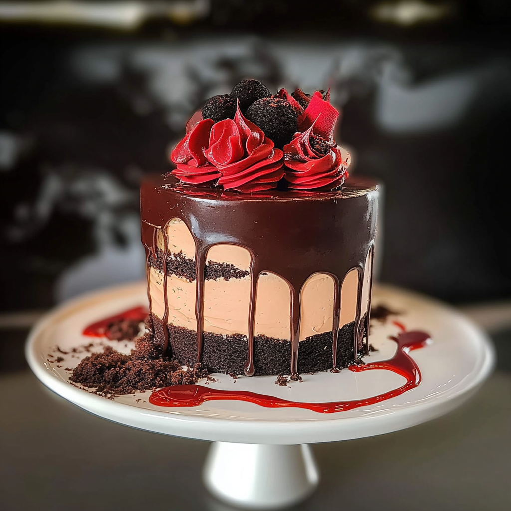 Extravagant Red Grad Cake