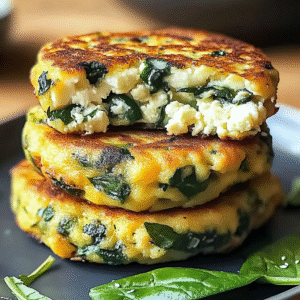 Easy Spinach and Feta Patties