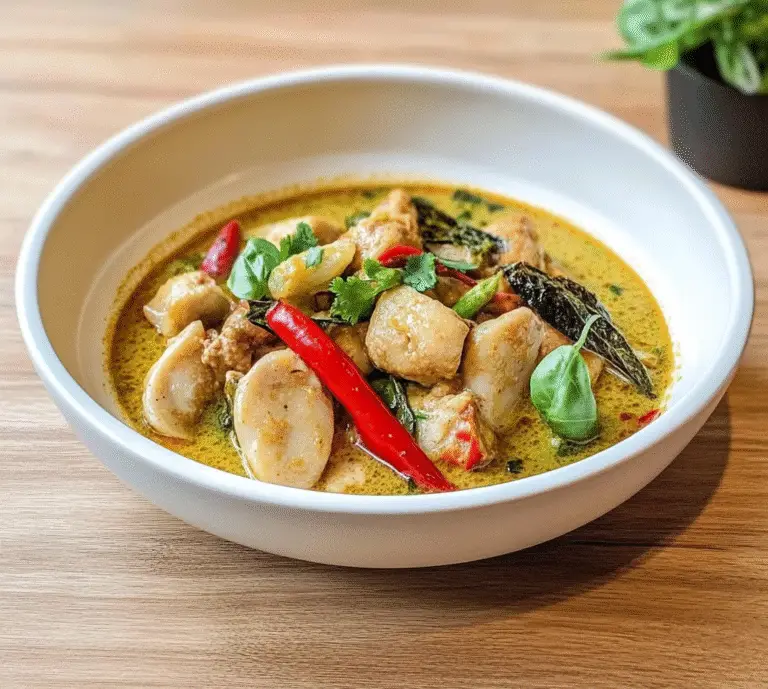 Savory Curry Vert Thaï au Riz Brun