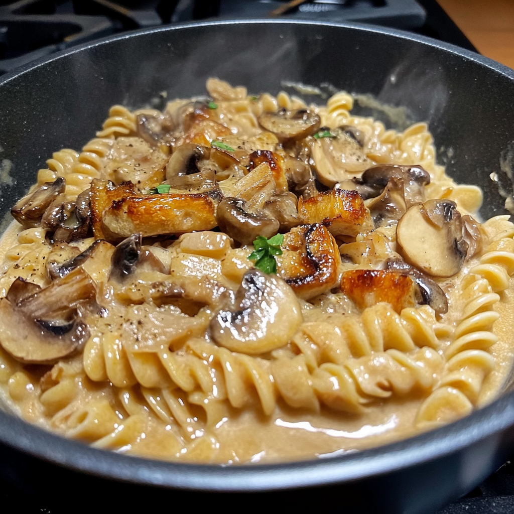 Creamy Pâtes aux Champignons