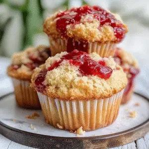 Strawberry Rhubarb Muffins Recipe