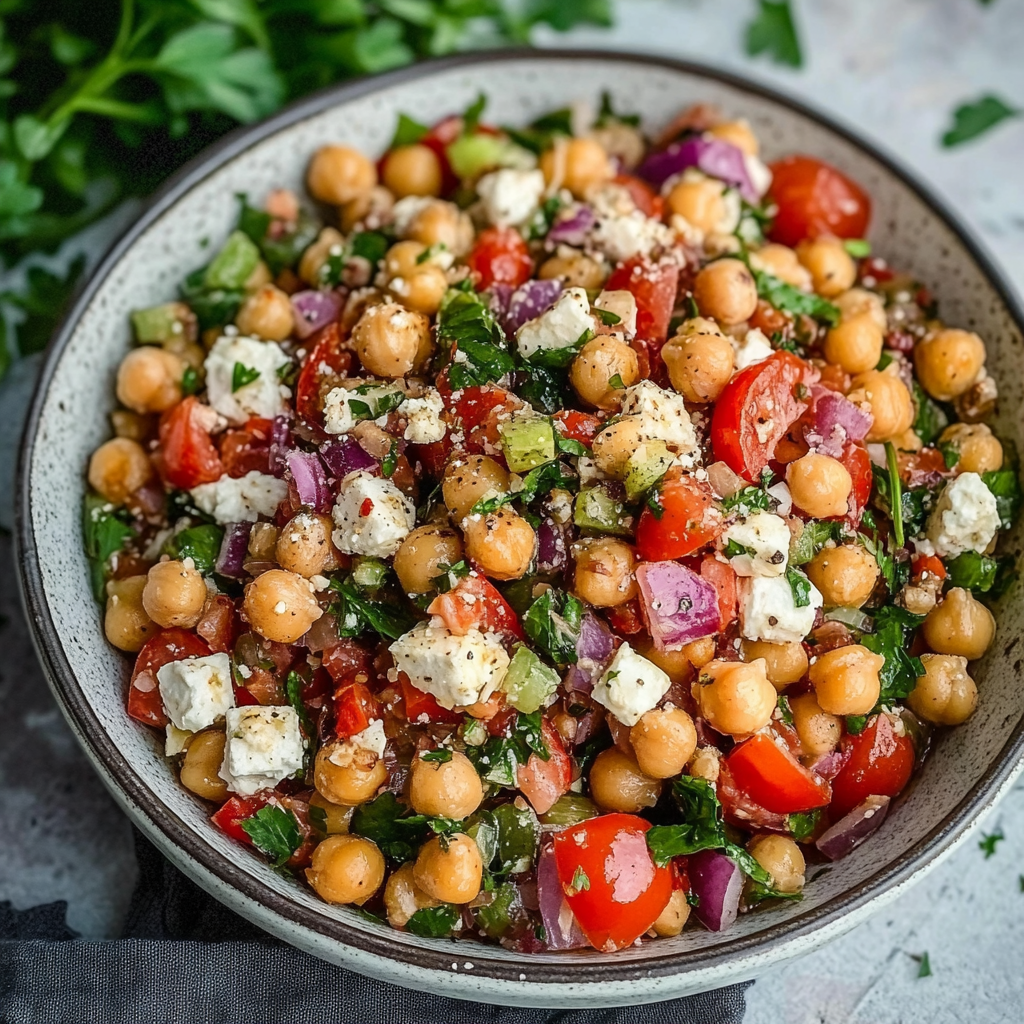 Mediterranean Chickpea Salad Recipe