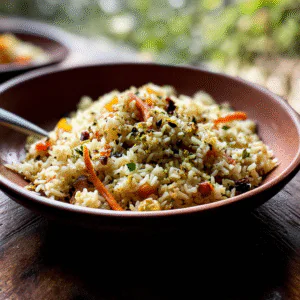 Persian Basmati Pilaf with Apricots & Pistachios