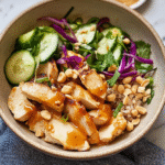 Peanut Chicken Protein Bowls