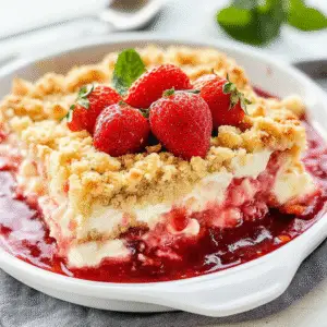 Fresh Strawberry Dump Cake Recipe
