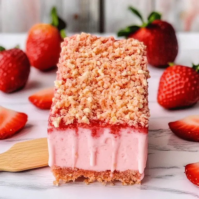 Strawberry Shortcake Ice Cream Bars Recipe