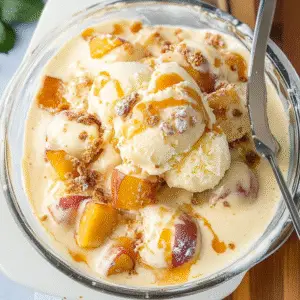 Peach Cobbler Ice Cream Recipe