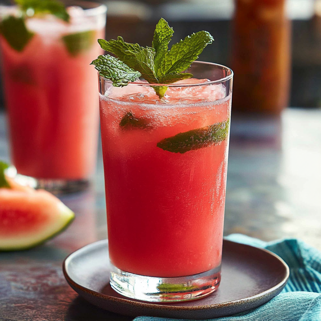 Watermelon Mint Cooler Recipe