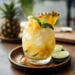Frozen Pineapple Mojito Mocktail Recipe