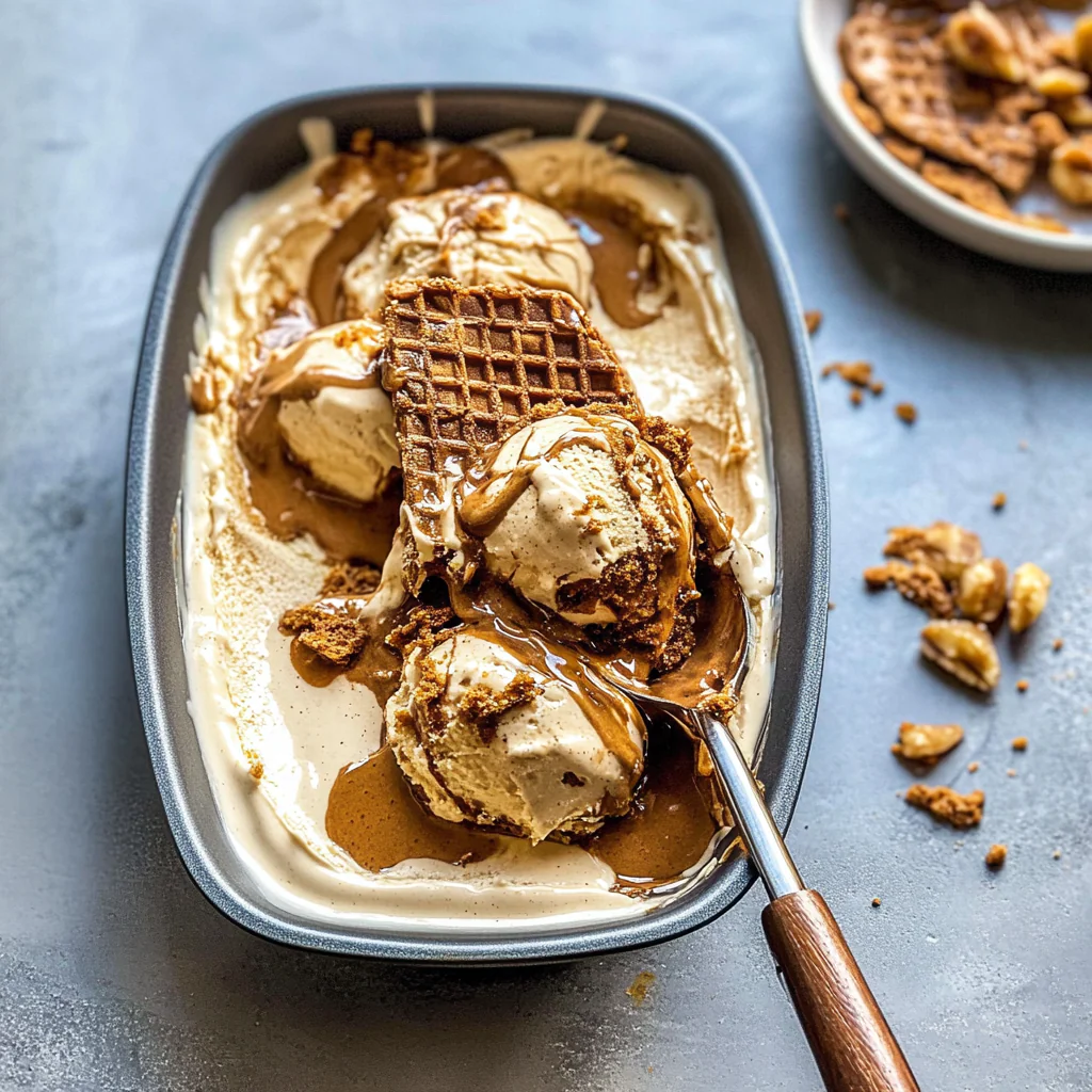 No-Churn Biscoff Ice Cream Recipe