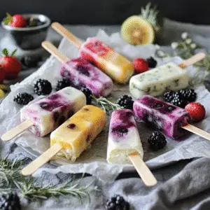 Mini Fruit Popsicles with Coconut Milk Recipe