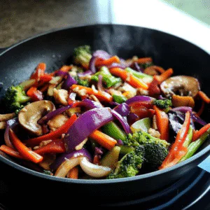 Rainbow Veggie Stir Fry Recipe