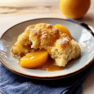 Peach Cobbler with Buttermilk Biscuits Recipe