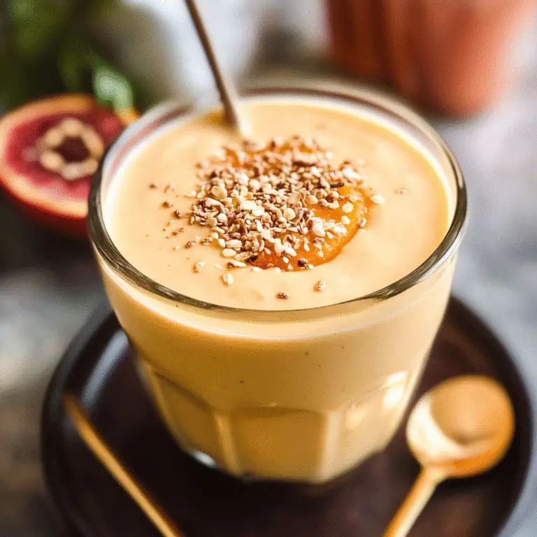 Nectarine Smoothie with Ginger & Greek Yogurt