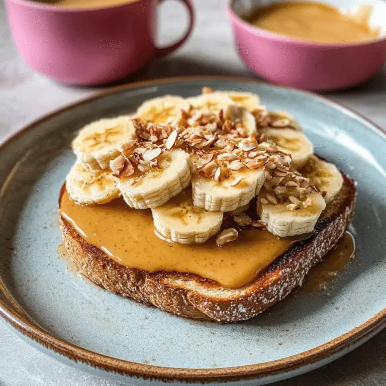 Banana Almond Butter Toast Recipe