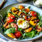Grilled Peach and Burrata Salad Recipe